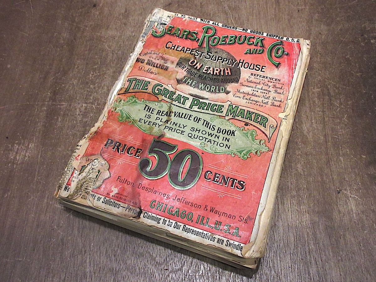 専用 SEARS カタログ ビンテージ○1908 SEARS,ROEBUCKカタログ○211105s6-otclct資料本